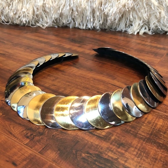 Vintage Circle High Waist Disc Accent Belt